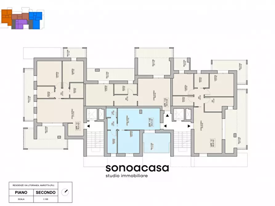 Immagine 3 di Appartamento in vendita  in via Litoranea, 186 a Mondolfo