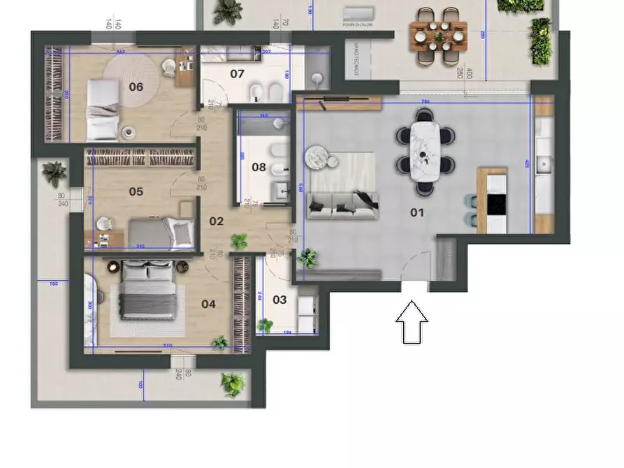 Immagine 2 di Appartamento in vendita  a Selvazzano Dentro