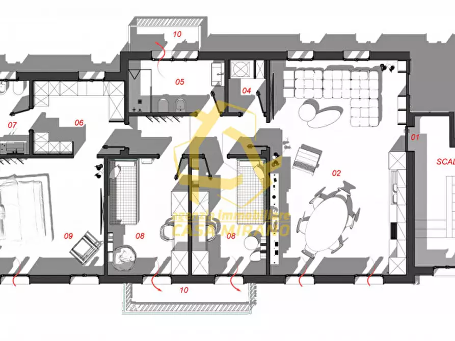 Immagine 8 di Appartamento in vendita  in Piazza Martiri della Libertà a Mirano