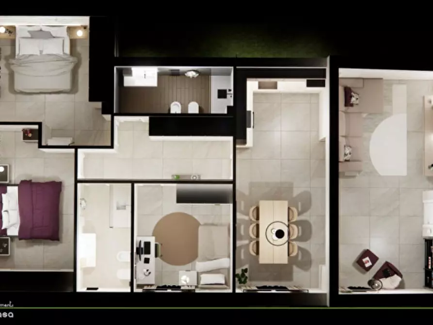 Immagine 11 di Appartamento in vendita  a Valeggio Sul Mincio