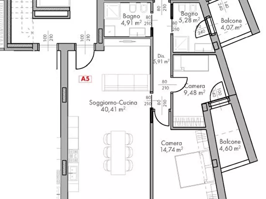 Immagine 9 di Appartamento in vendita  in Via Argine Sinistro a Dolo