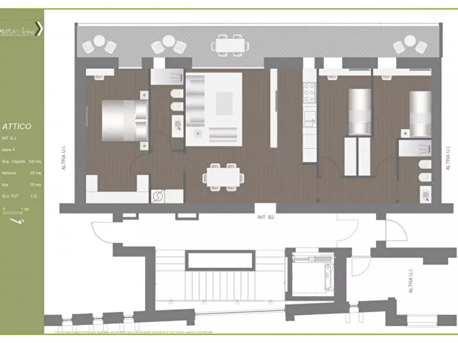 Immagine 13 di Attico in vendita  in Via John Cage a Bologna