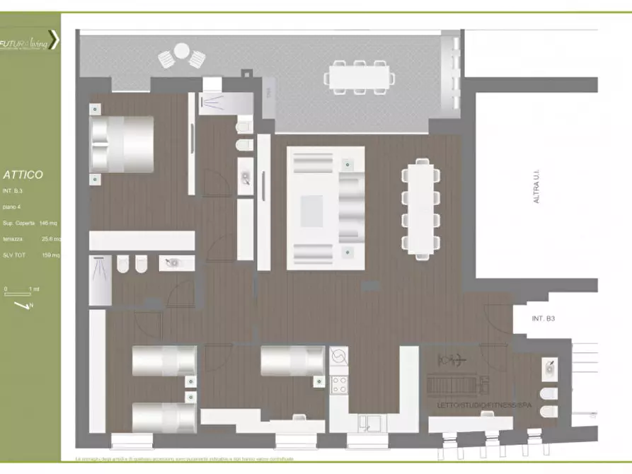 Immagine 13 di Attico in vendita  in Via John Cage a Bologna