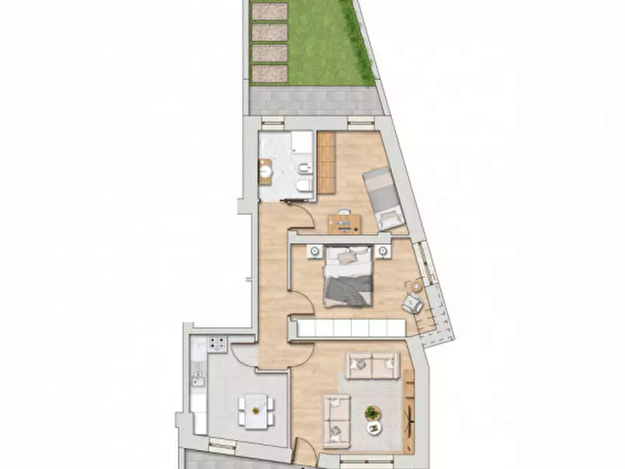 Immagine 2 di Casa trifamiliare in vendita  in Strada di Borgheria a Pesaro