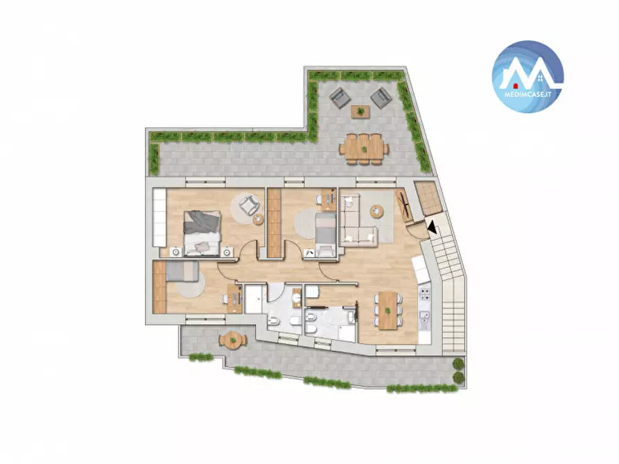 Immagine 2 di Appartamento in vendita  in Strada di Borgheria a Pesaro