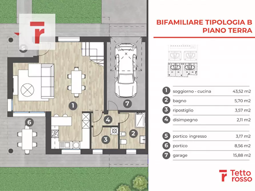Immagine 20 di Casa bifamiliare in vendita  in Via Milano a Albignasego