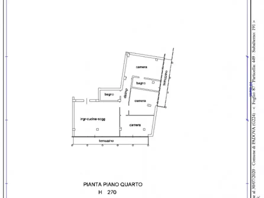 Immagine 11 di Appartamento in vendita  in Largo Europa a Padova