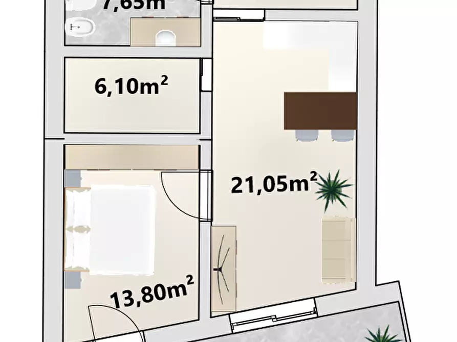 Immagine 8 di Appartamento in vendita  in Mühlgasse - Via Molini a Termeno Sulla Strada Del Vino .Tramin An Der.