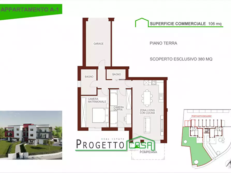 Immagine 2 di Appartamento in vendita  a Portogruaro