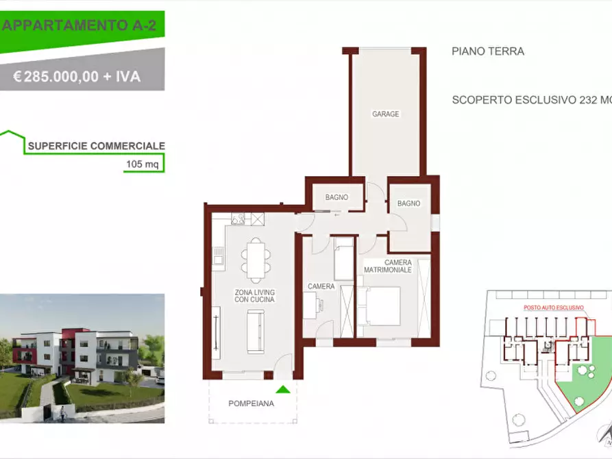 Immagine 2 di Appartamento in vendita  a Portogruaro