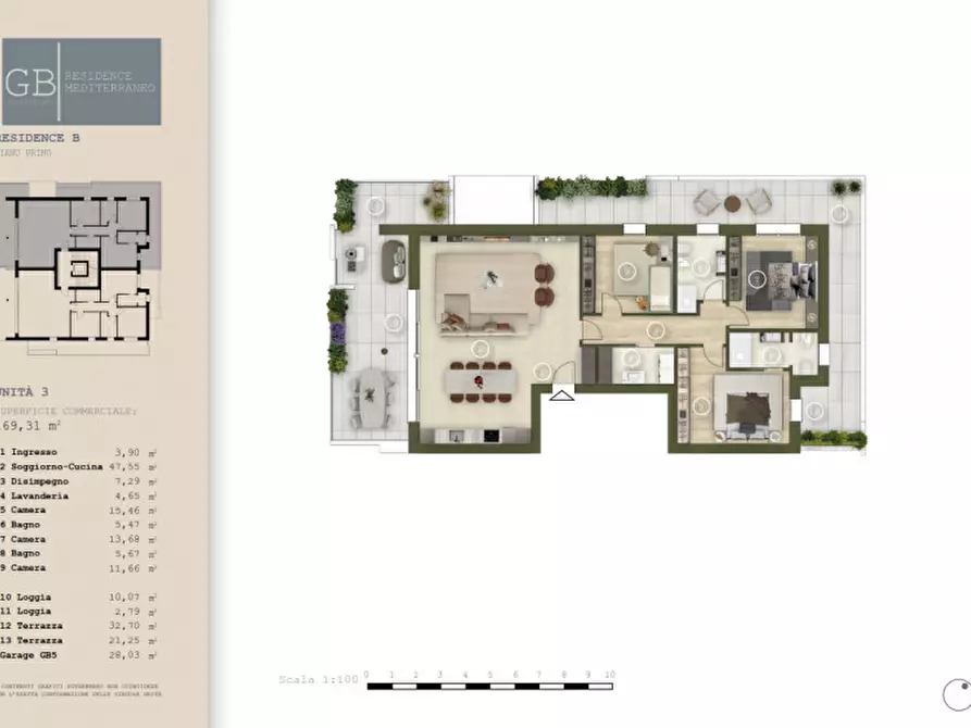 Immagine 1 di Appartamento in vendita  in Via Antonio Magarotto a Abano Terme