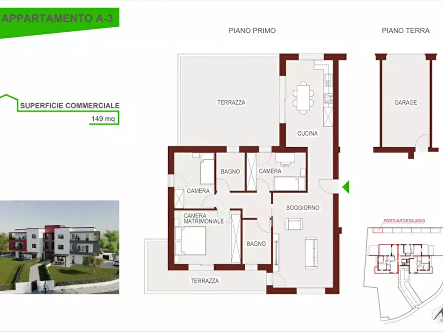 Immagine 2 di Appartamento in vendita  a Portogruaro