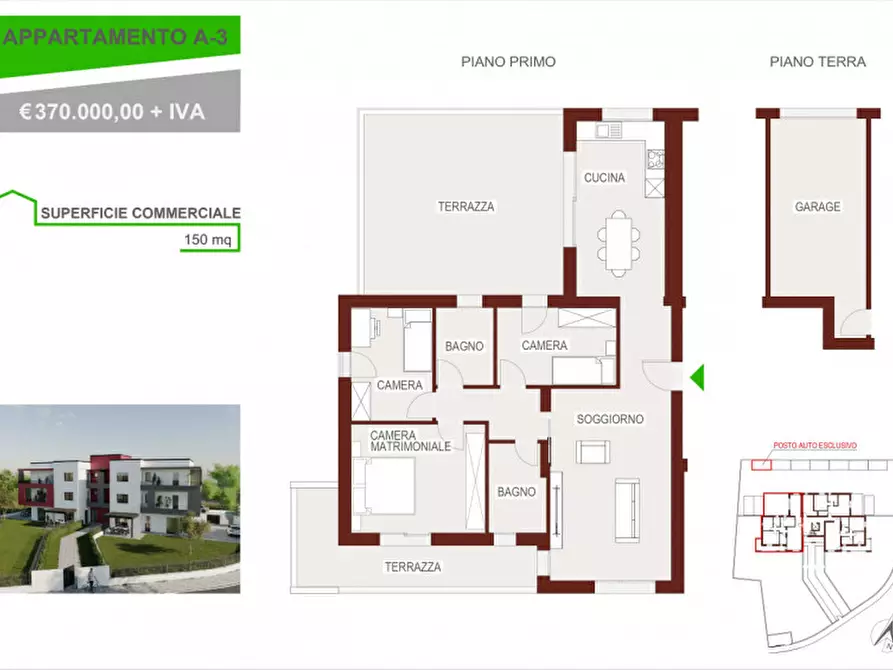Immagine 3 di Appartamento in vendita  a Portogruaro