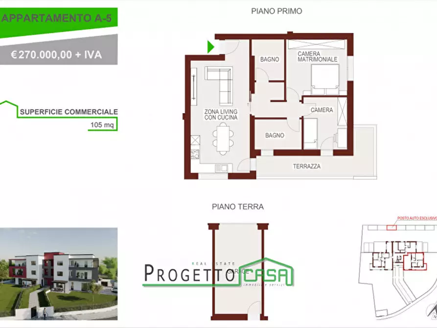 Immagine 3 di Appartamento in vendita  a Portogruaro