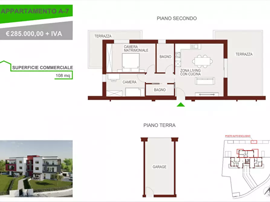 Immagine 3 di Appartamento in vendita  a Portogruaro