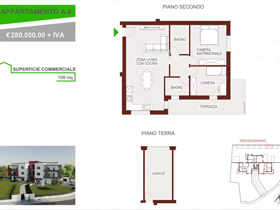 Immagine 2 di Appartamento in vendita  a Portogruaro