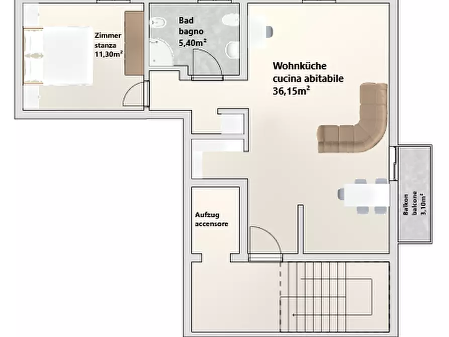 Immagine 11 di Appartamento in vendita  in Piazza Mazzini a Bolzano