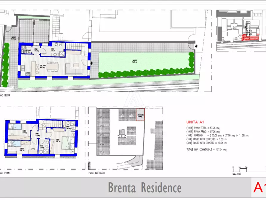 Immagine 8 di Villetta a schiera in vendita  in Via Brenta a Castelfranco Veneto