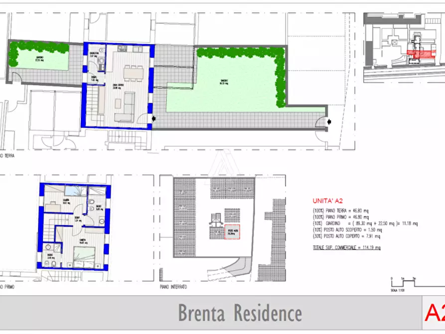 Immagine 8 di Villetta a schiera in vendita  in Via Brenta a Castelfranco Veneto