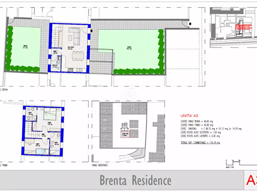 Immagine 8 di Villetta a schiera in vendita  in Via Brenta a Castelfranco Veneto
