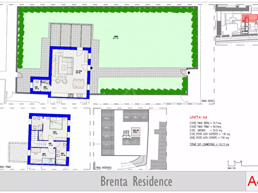 Immagine 8 di Villetta a schiera in vendita  in Via Brenta a Castelfranco Veneto