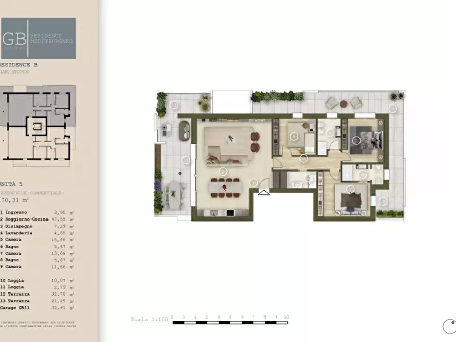 Immagine 5 di Appartamento in vendita  in Via Antonio Magarotto a Abano Terme