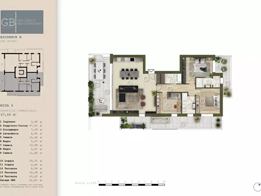 Immagine 4 di Appartamento in vendita  in Via Antonio Magarotto a Abano Terme