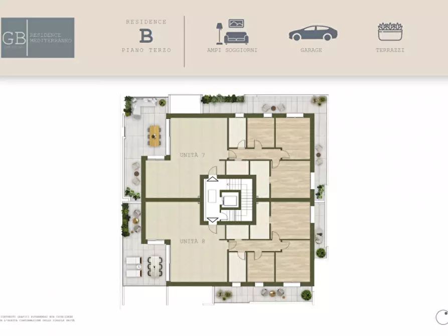 Immagine 2 di Attico in vendita  in Via Antonio Magarotto a Abano Terme