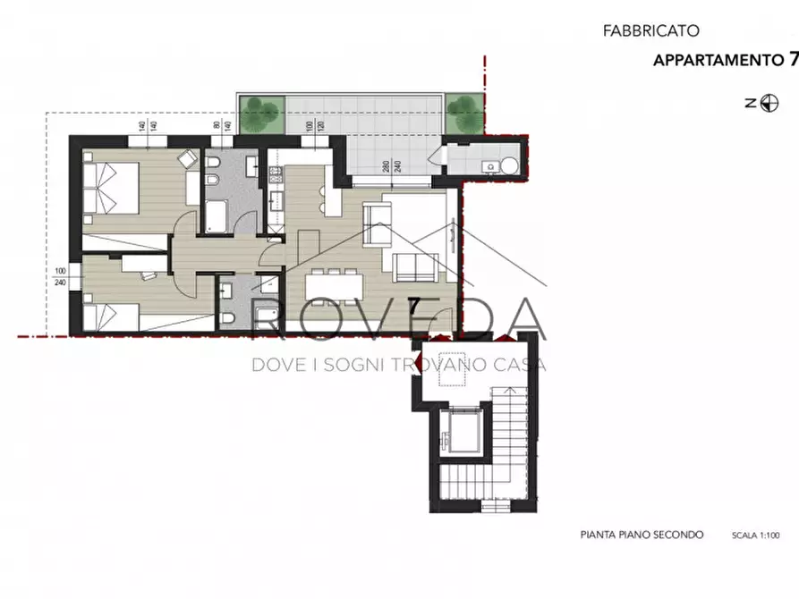 Immagine 4 di Attico in vendita  in Via Peschiere a Casier