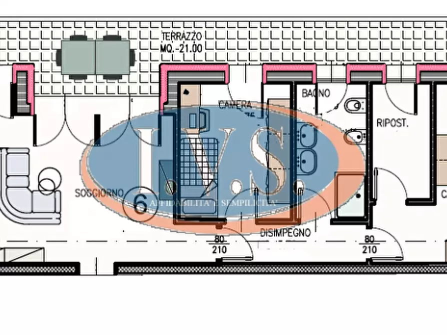 Immagine 2 di Appartamento in vendita  in Via D. Cattaneo n. 1 a Montegalda