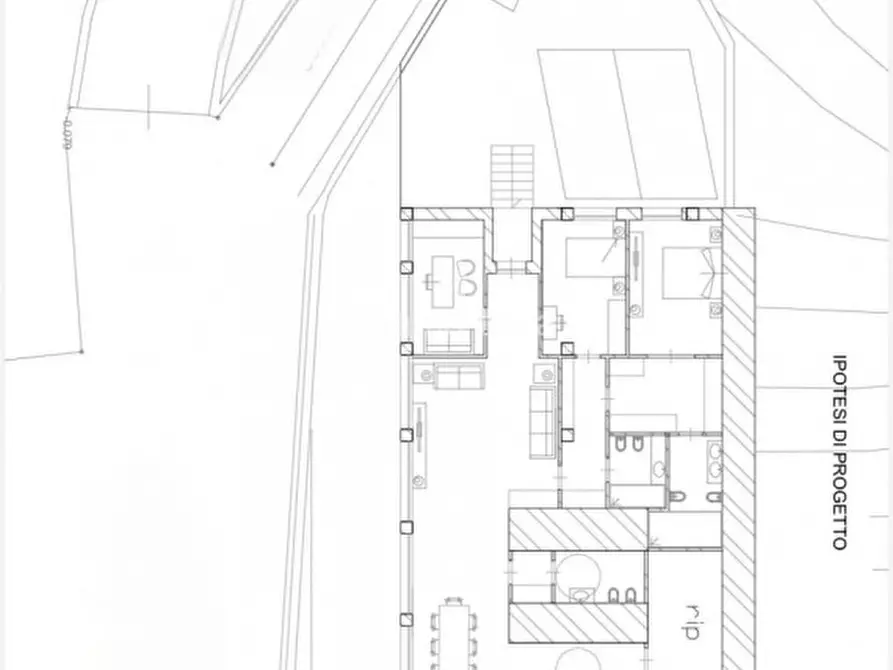 Immagine 21 di Loft/Open space in vendita  in Via del Poggio a Prato