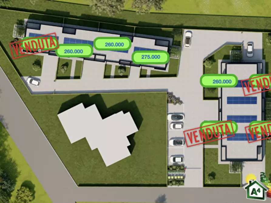 Immagine 20 di Casa quadrifamiliare in vendita  in Via Vittorio Emanuele II a Saonara