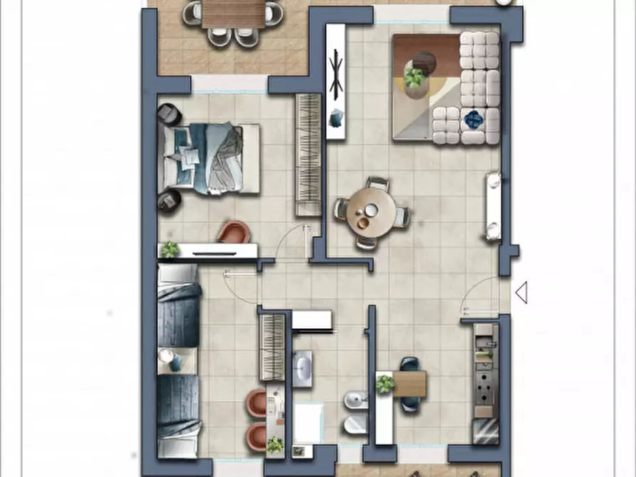 Immagine 2 di Appartamento in vendita  a Senigallia