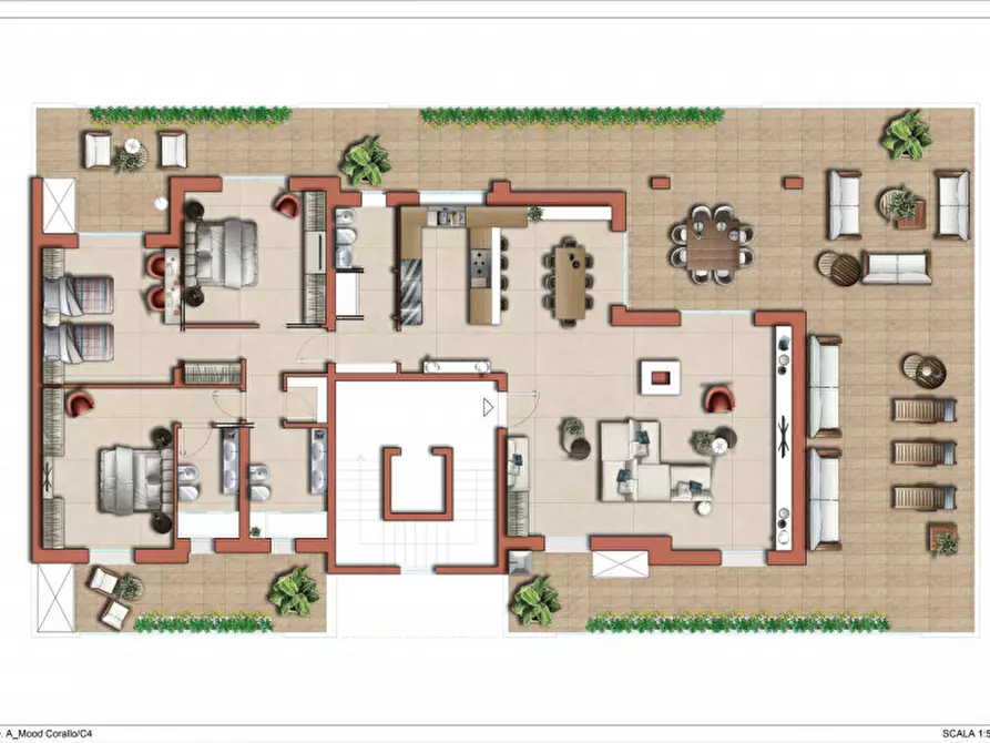 Immagine 1 di Attico in vendita  a Senigallia