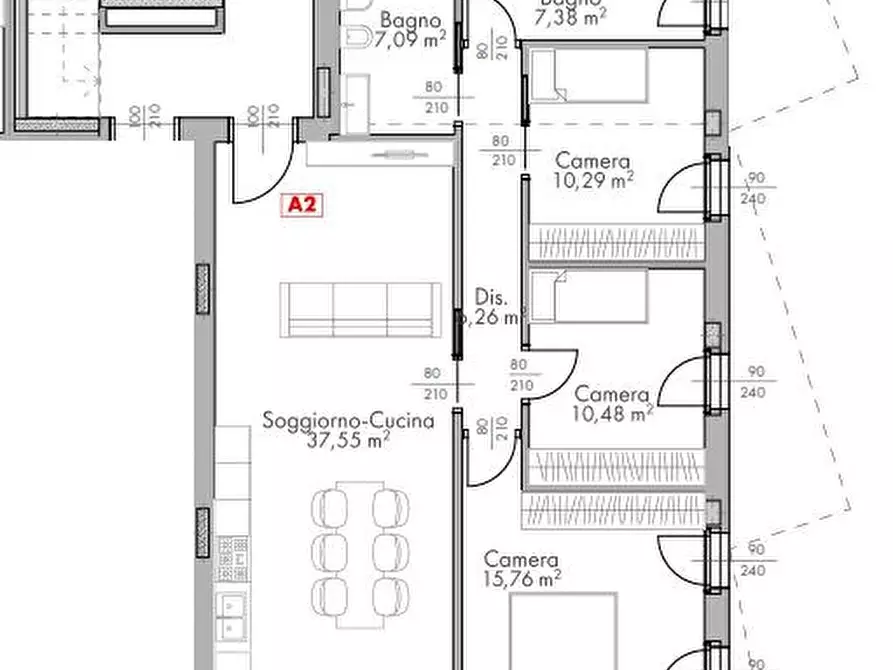 Immagine 44 di Appartamento in vendita  in via argine sinistro 25 a Dolo