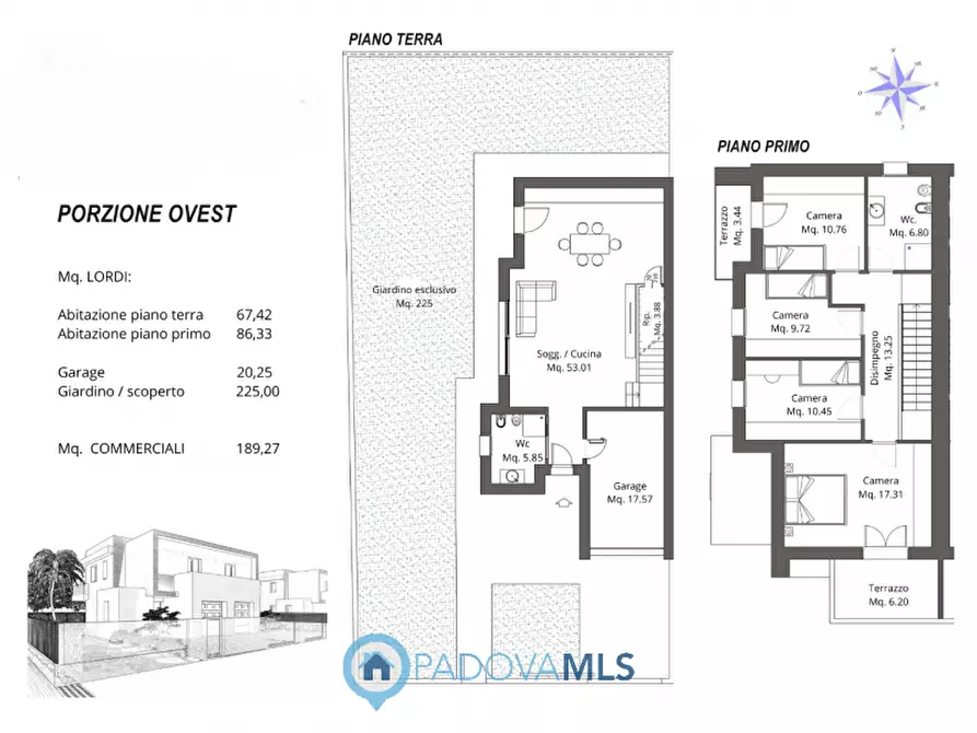Immagine 30 di Casa bifamiliare in vendita  in Via A. Manzoni, 4 a Albignasego