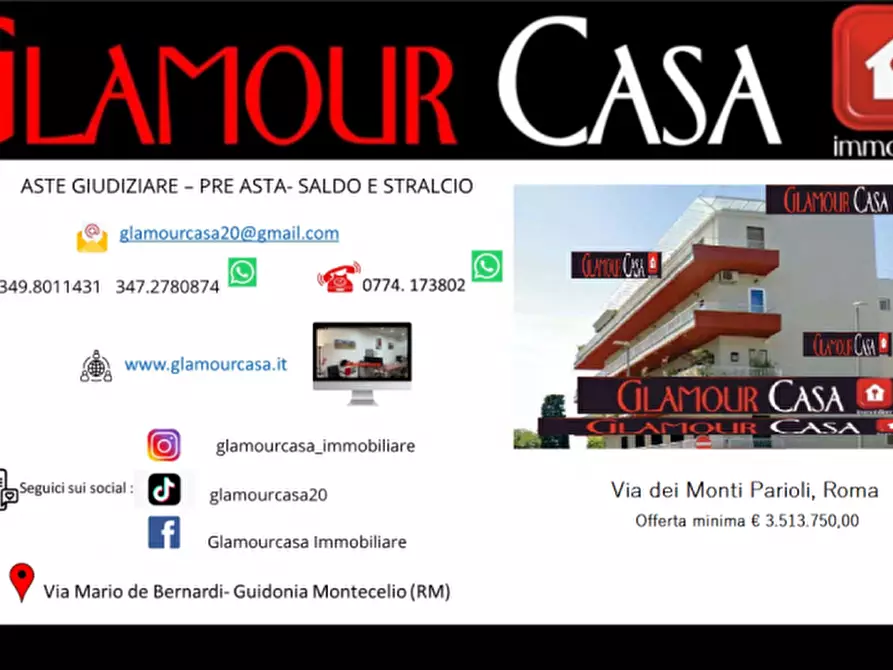 Immagine 1 di Appartamento in vendita  in Via dei Monti Parioli a Roma