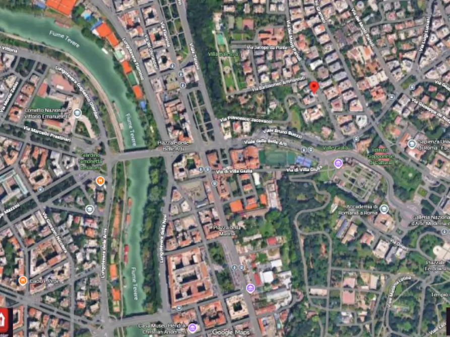 Immagine 9 di Appartamento in vendita  in Via dei Monti Parioli a Roma