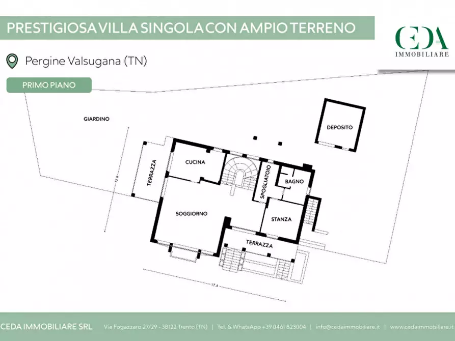 Immagine 38 di Villa in vendita  in Via Salesà Lonch 24 a Pergine Valsugana