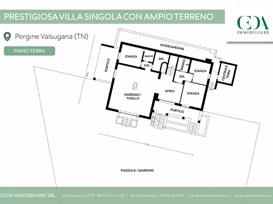 Immagine 40 di Villa in vendita  in Via Salesà Lonch 24 a Pergine Valsugana