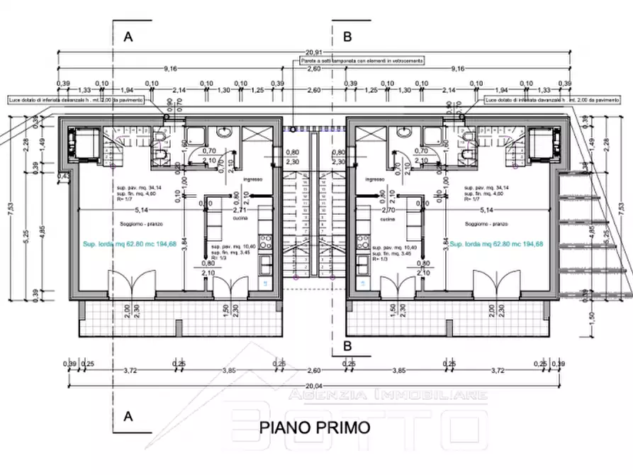 Immagine 46 di Villetta a schiera in vendita  in vicolo mergozzolo 20 a Omegna