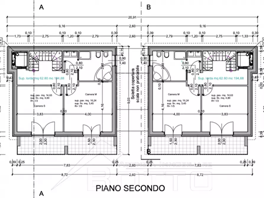 Immagine 47 di Villetta a schiera in vendita  in vicolo mergozzolo 20 a Omegna