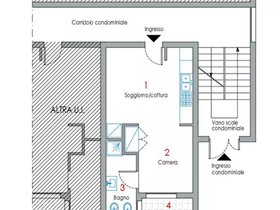Immagine 7 di Appartamento in vendita  in Borgo Guglielmo Marconi, 52 a Motta Di Livenza