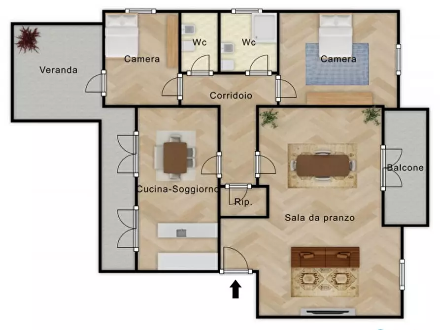 Immagine 26 di Appartamento in vendita  in Via OS 6 a Palermo