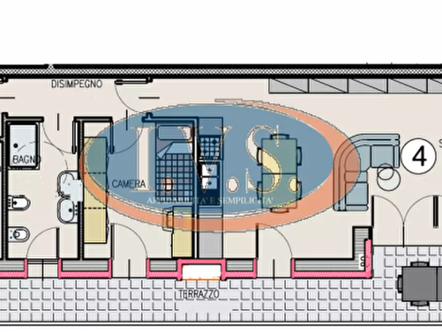 Immagine 2 di Appartamento in vendita  in Via D. Cattaneo 1 a Montegalda