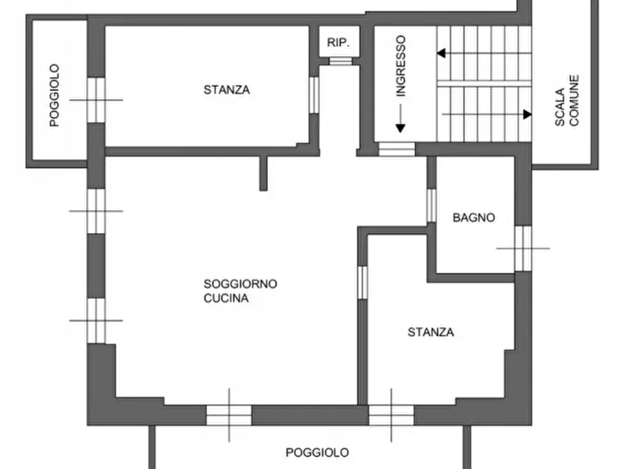Immagine 21 di Appartamento in vendita  in Via nuova, 44 a Bocenago