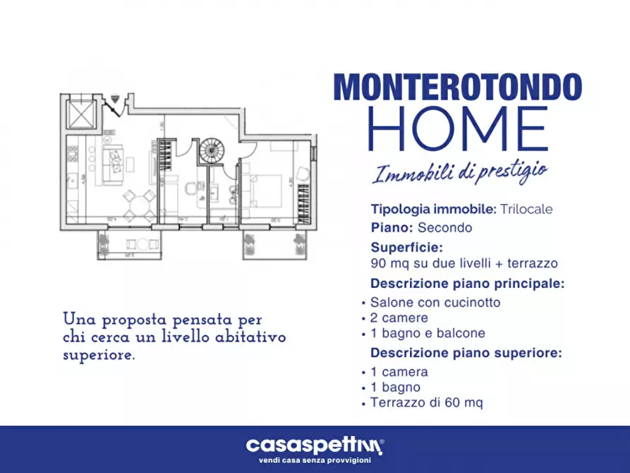 Immagine 14 di Appartamento in vendita  in Via Piave, 48 a Monterotondo