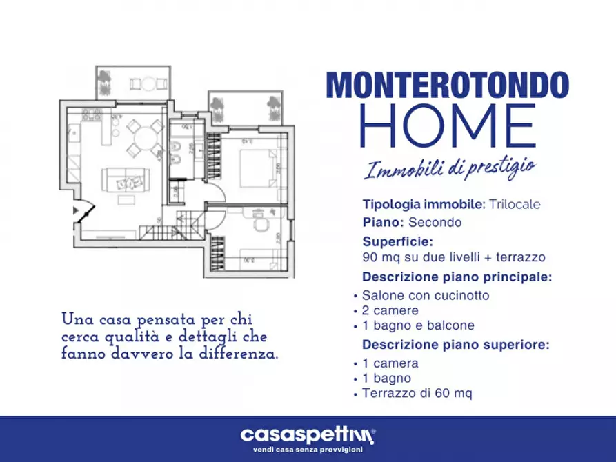 Immagine 15 di Appartamento in vendita  in Via Piave, 48 a Monterotondo