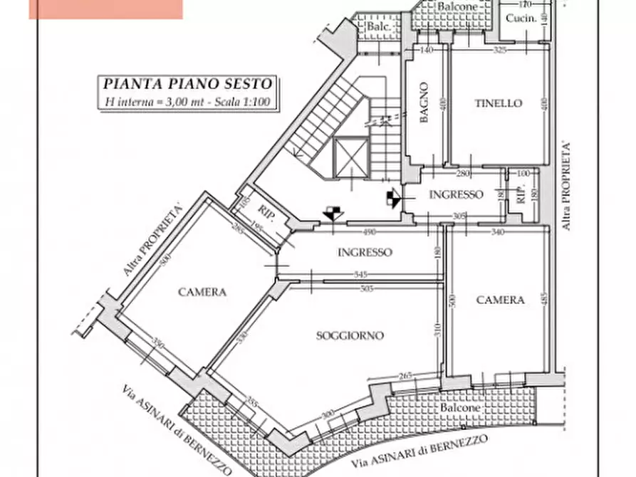 Immagine 28 di Appartamento in vendita  in Via Vittorio Asinari di Bernezzo a Torino