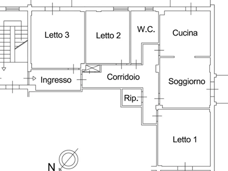 Immagine 2 di Appartamento in vendita  in Via Ciaculli, 9 a Palermo